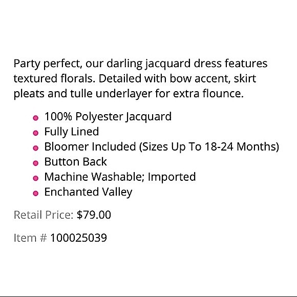 JANIE & JACK Enchanted Valley Pink Floral Jacquard - Picture 5 of 14